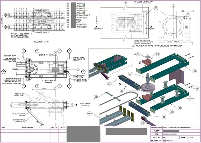 3D model of 2D cad design ws-0120-ga