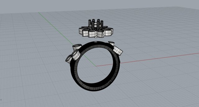 Marquise Crown Solitaire Ring | CAD Engineering – image 5 of 9