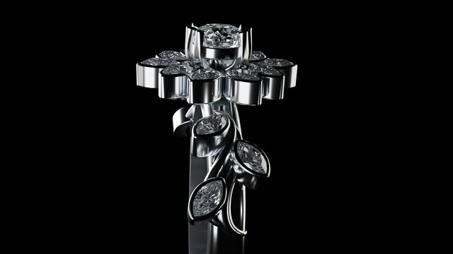 Marquise Crown Solitaire Ring | CAD Engineering – image 4 of 9