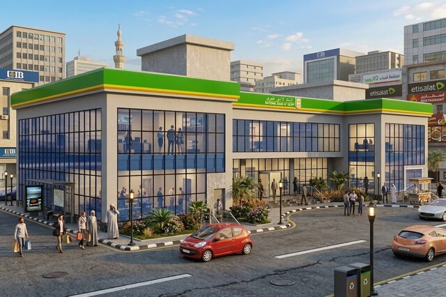 3D model of Design National Bank of Egypt (NBE) branch