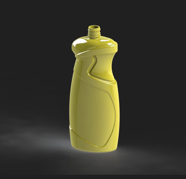 1.5 Liter Ergonomic Plastic Bottle Design for Household Cleaning Products