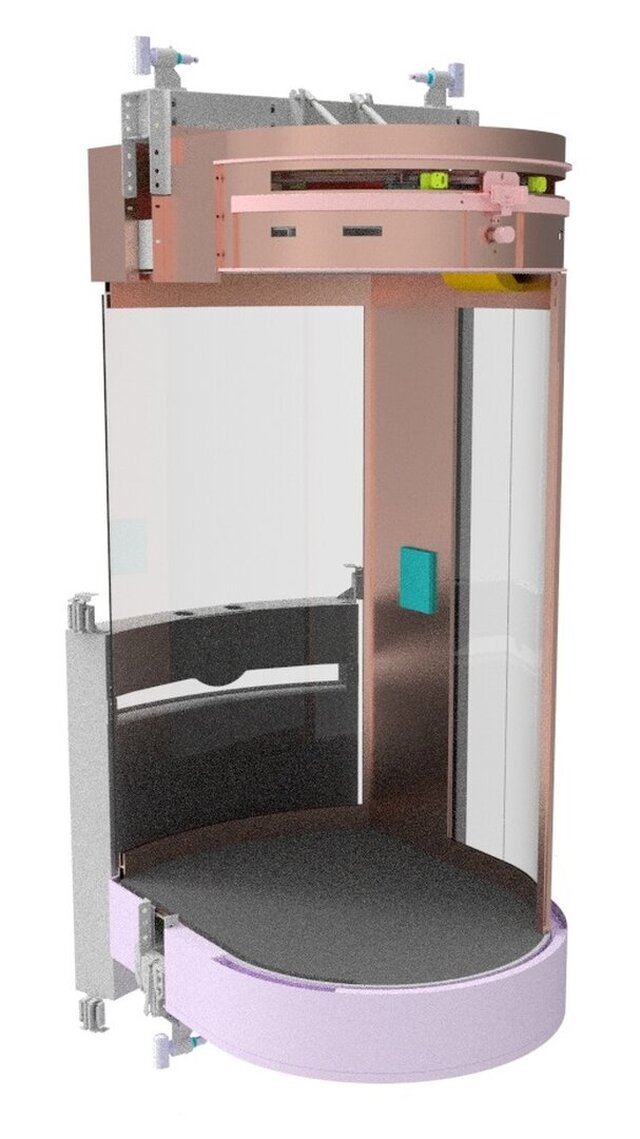 3D model of advanced elevator design