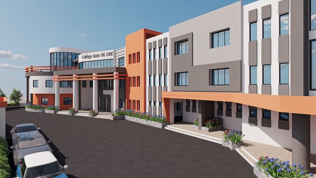 3D model of 3d classroom, 3d library, 3d school architectural design
