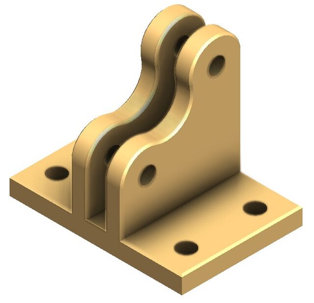 3D model of Precision Toggle Clamp Mechanism