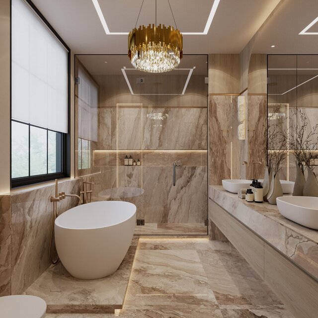Master Bath and Ensuite rendering project