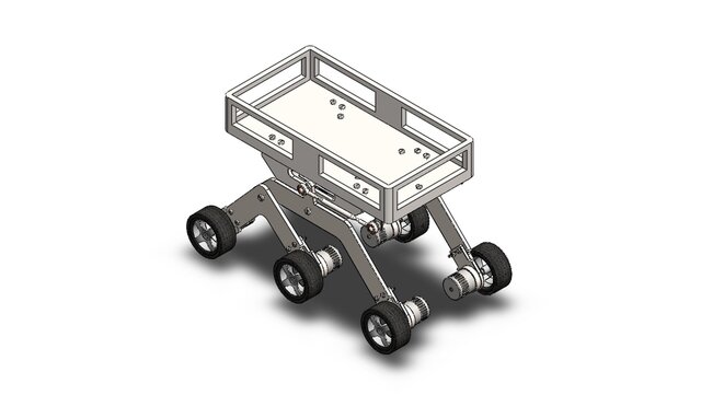 Mars Rover Assembly – SolidWorks 3D CAD Model – image 6 of 6