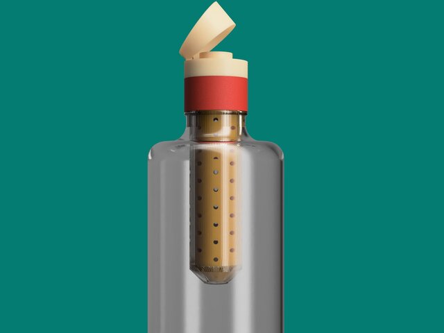 3D model of Dispenser cap for medicine bottles