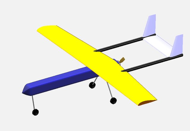 Aerodynamic & Propeller Wake Analysis in OpenVSP of a Twin-Boom UAV – image 2 of 4