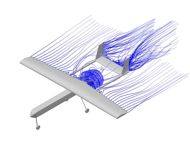 Aerodynamic & Propeller Wake Analysis in OpenVSP of a Twin-Boom UAV – image 1 of 4