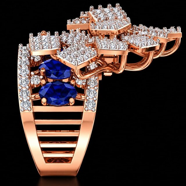 Luxury Statement Ring – Jewellery CAD Design – image 3 of 6