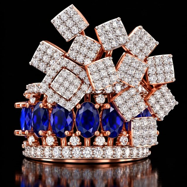 Luxury Statement Ring – Jewellery CAD Design – image 1 of 6