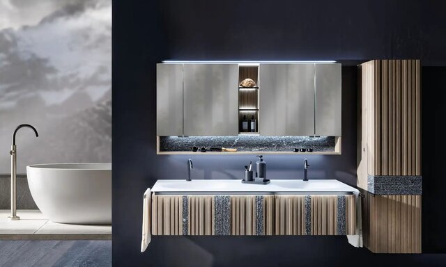 3D model of Vlineos Luxury Bathroom Suite | Multi-Material Technical Assembly & DFM
