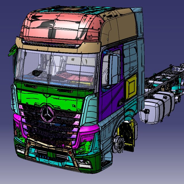 3D model of Mercedes Actros
