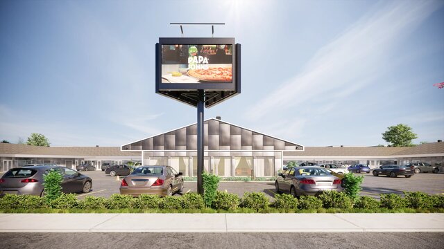 Commercial Shop Exterior Renovation, 3D Renderings – image 2 of 4