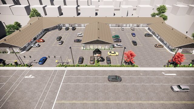 Commercial Shop Exterior Renovation, 3D Renderings – image 4 of 4