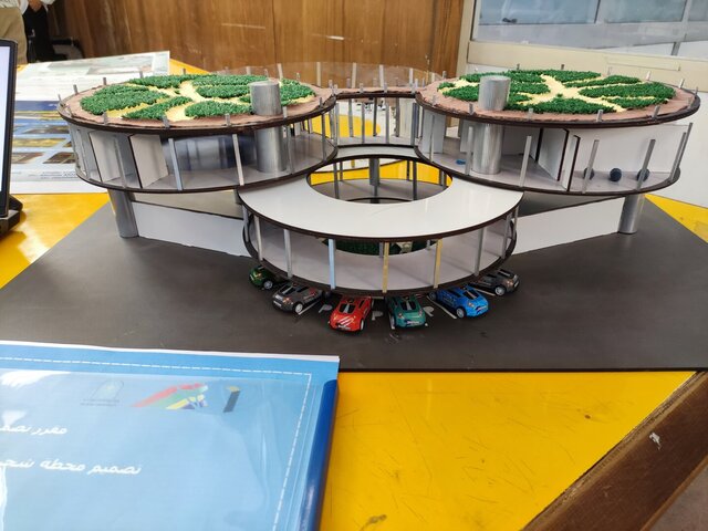 E-Rey Roadside Rest Station — SOLIDWORKS & Laser-Cut Scale Model – image 7 of 7