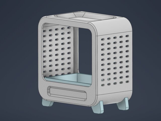 Indoor Flower Pot with Pink LED Light