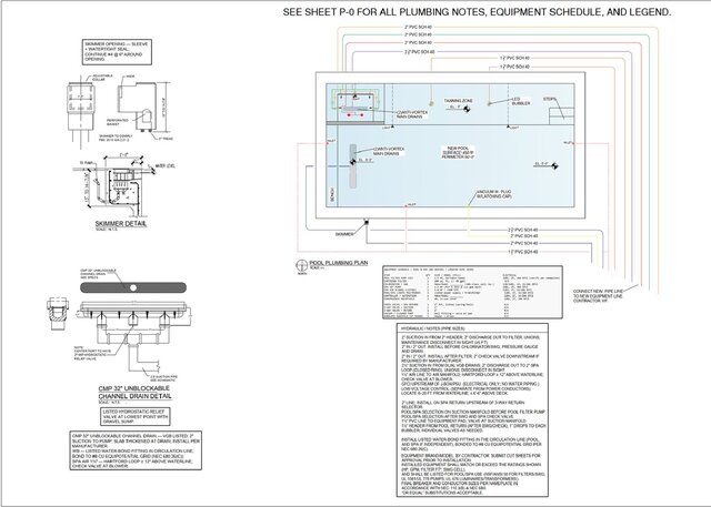 3D model of Residential Pool Plumbing Permit Drawing Package – Miami Dade, Florida