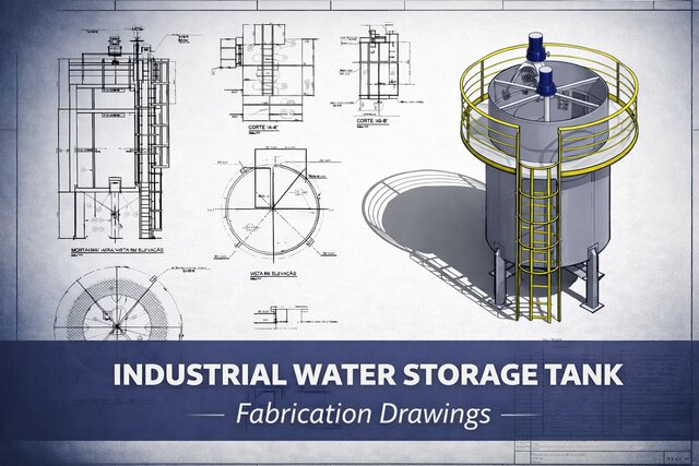 Industrial Water Storage Tank – Fabrication Drawings