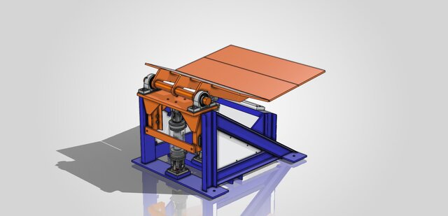 Hydraulic Lift & Tilt Carriage Assembly – SolidWorks – image 2 of 3