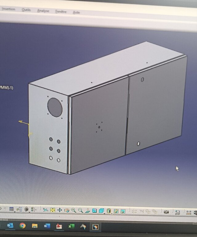3D model of CAD Design of a Precision Sheet Metal Industrial Enclosure