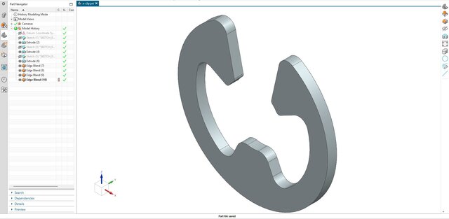 3D model of 31. Standardized Retaining Hardware: E-Clip