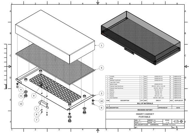 Smart Portable Cabinet – Sheet Metal Fabrication Design