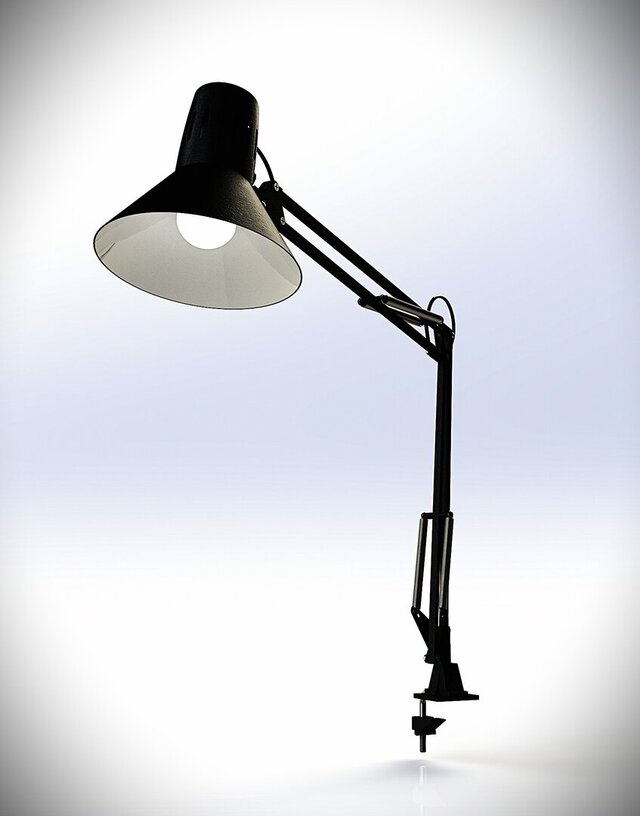 Adjustable Desk Lamp – 3D CAD Model