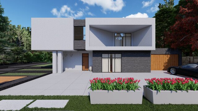 3D Animation of a Villa with Pool – Lumion