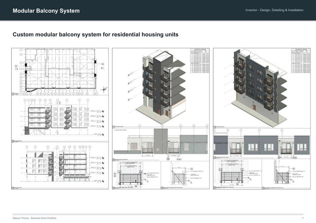 Modular Balcony System | Design & Fabrication Drawings – image 2 of 14
