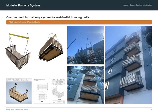 Modular Balcony System | Design & Fabrication Drawings – image 5 of 14