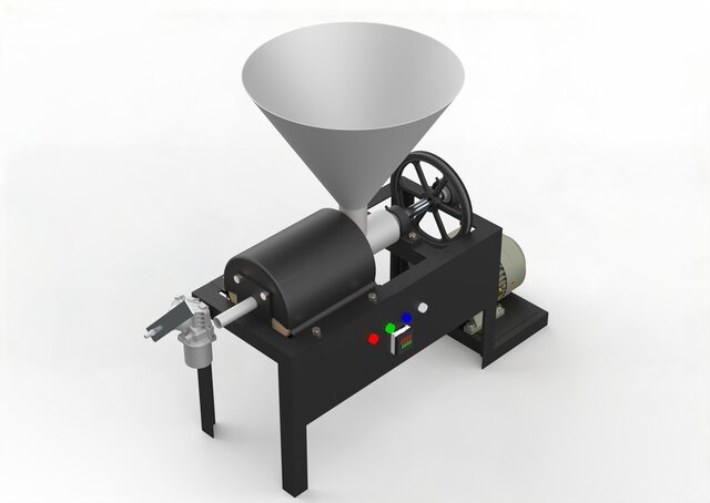 3D model of Charcoal Brisquette machine
