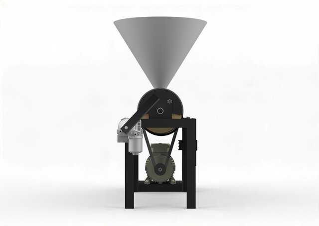 3D model of Charcoal Brisquette machine