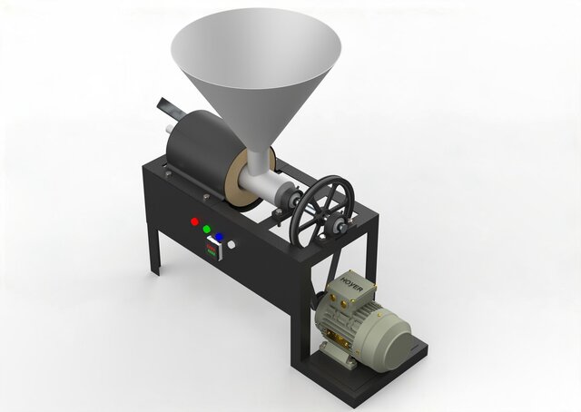 3D model of Charcoal Brisquette machine