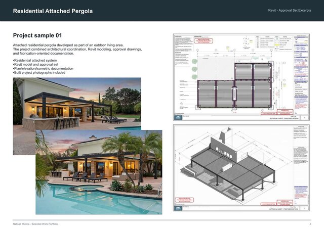 Pergola & Outdoor Structure Design | CAD & Fabrication Documentation – image 2 of 4