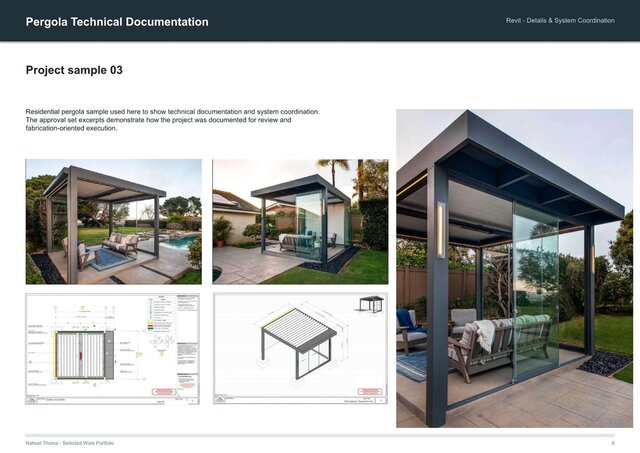 Pergola & Outdoor Structure Design | CAD & Fabrication Documentation – image 4 of 4