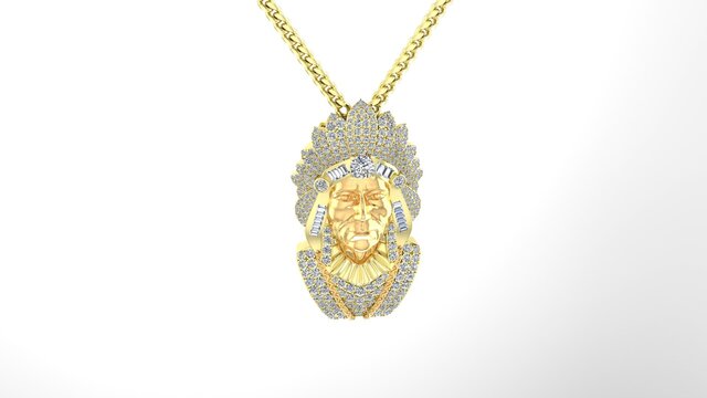 Indigenous Sculpt Pendant