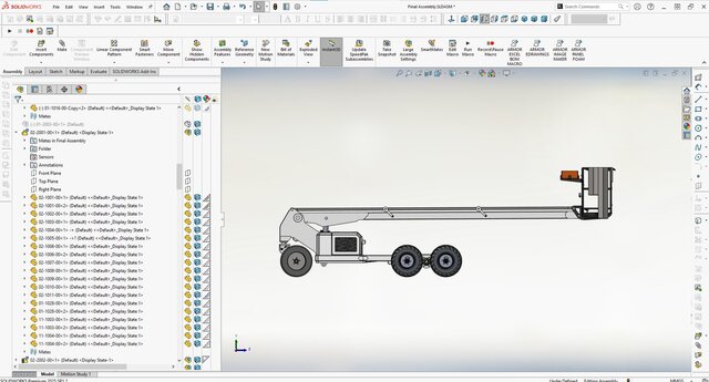 bile Hydraulic Boom Lift – 3D CAD Assembly – image 3 of 3