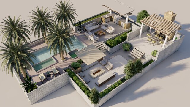 3D model of SketchUp and 3DS MAX 3D Modeling
