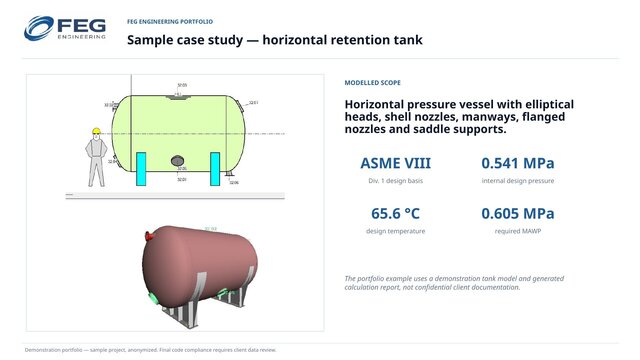 3D model of ASME VIII Pressure Vessel Design