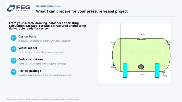 3D model of ASME VIII Pressure Vessel Design