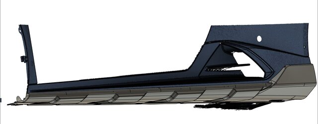 3D model of Car Overfender + side sill