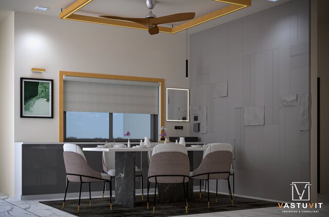 3D model of 3BHK Residential Interior Design