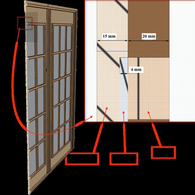 Faux Window with Mirror — CNC Furniture Engineering – image 4 of 4