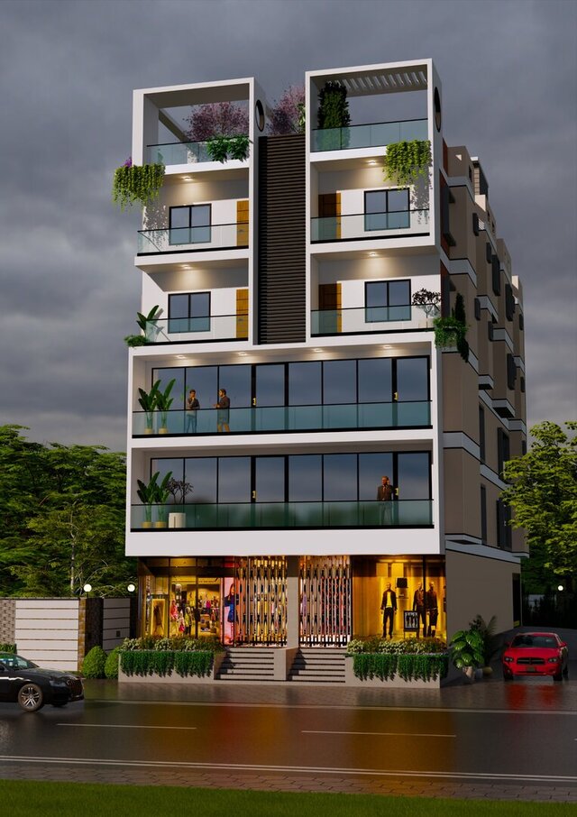 Modern Residential Exterior Visualization – image 3 of 7