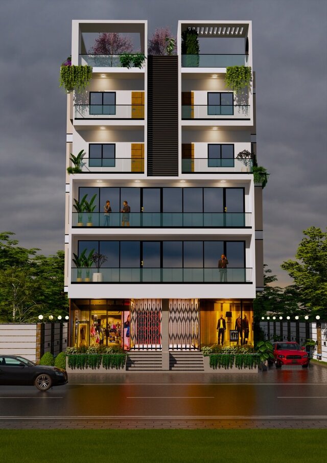 Modern Residential Exterior Visualization – image 2 of 7