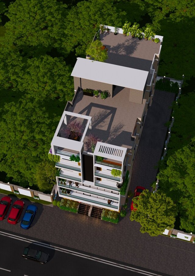 Modern Residential Exterior Visualization – image 4 of 7