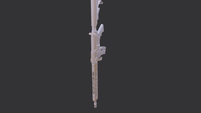 3D model of .22LR belt-fed Light Machine Gun