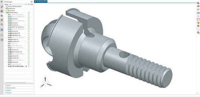 3D model of 03. Front Axle & CV Joint Housing