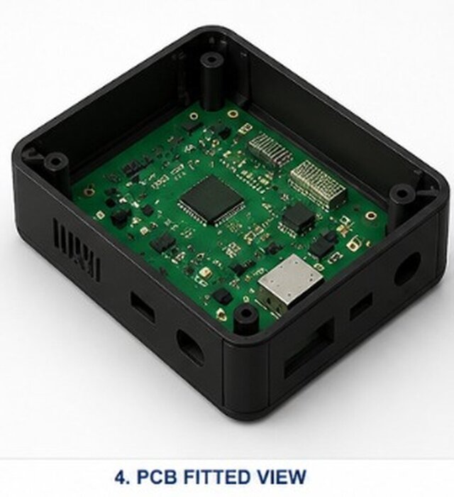 3D model of Plastic Enclosure Design for PCB | SolidWorks | Injection Molding
